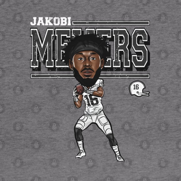 Jakobi Meyers Las Vegas Cartoon by danlintonpro